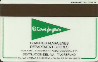 Hotel Keycard Hilton Barcelona Spain Back