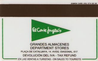 Hotel Keycard Hilton Barcelona Spain Back