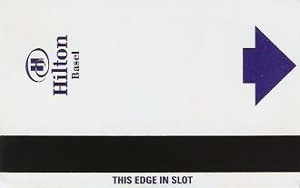 Hotel Keycard Hilton Basel Switzerland Back