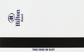 Hotel Keycard Hilton Basel Switzerland Back