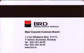 Hotel Keycard Hilton Bucharest Romania Back