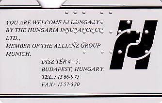 Hotel Keycard Hilton Budapest Hungary Back