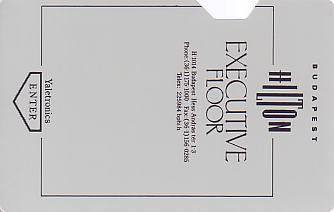 Hotel Keycard Hilton Budapest Hungary Front