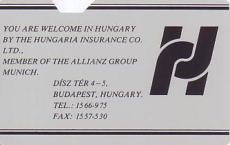 Hotel Keycard Hilton Budapest Hungary Back