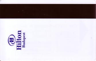 Hotel Keycard Hilton Budapest Hungary Back