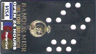 Hotel Keycard Hilton Cairo Egypt Back