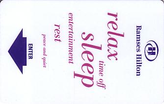 Hotel Keycard Hilton Cairo Egypt Front