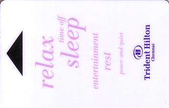Hotel Keycard Hilton Chennai India Front