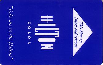 Hotel Keycard Hilton Colon Panama Front