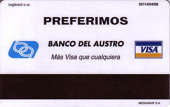Hotel Keycard Hilton Colon Panama Back