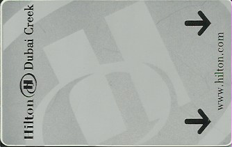 Hotel Keycard Hilton Dubai United Arab Emirates Front