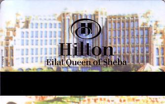 Hotel Keycard Hilton Eilat Israel Back