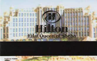 Hotel Keycard Hilton Eilat Israel Back