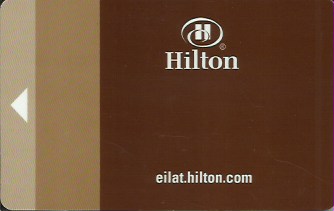 Hotel Keycard Hilton Eilat Israel Front
