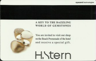 Hotel Keycard Hilton Eilat Israel Back
