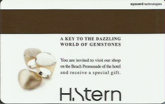 Hotel Keycard Hilton Eilat Israel Back