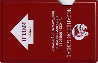 Hotel Keycard Hilton Geneva Switzerland Front