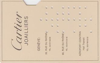 Hotel Keycard Hilton Geneva Switzerland Back