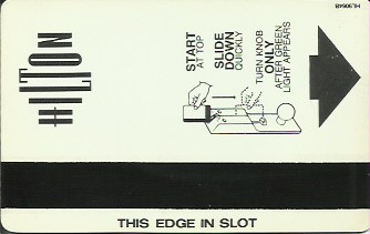 Hotel Keycard Hilton  Greece Back