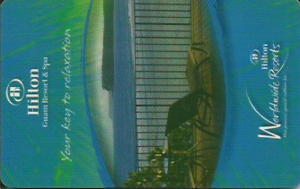 Hotel Keycard Hilton  Guam Front