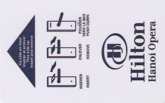 Hotel Keycard Hilton Hanoi Vietnam Front