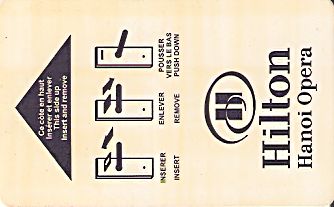 Hotel Keycard Hilton Hanoi Vietnam Front