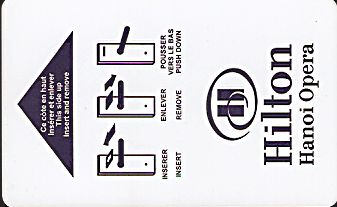 Hotel Keycard Hilton Hanoi Vietnam Front