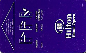 Hotel Keycard Hilton Hanoi Vietnam Front