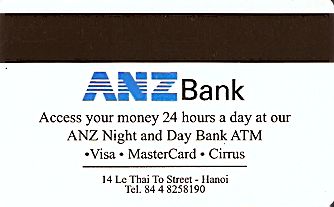 Hotel Keycard Hilton Hanoi Vietnam Back