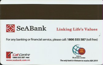 Hotel Keycard Hilton Hanoi Vietnam Back