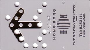 Hotel Keycard Hilton  Hong Kong Front