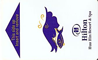 Hotel Keycard Hilton Hua Hin Thailand Front