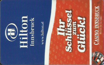 Hotel Keycard Hilton Innsbruck Austria Front