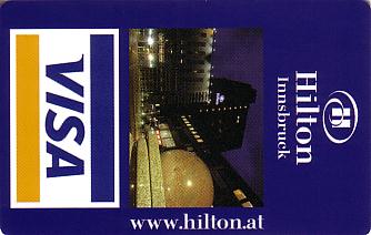 Hotel Keycard Hilton Innsbruck Austria Front