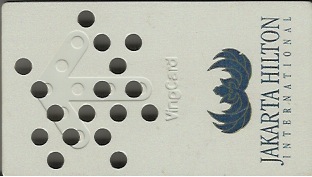 Hotel Keycard Hilton Jakarta Indonesia Front