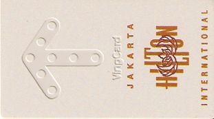 Hotel Keycard Hilton Jakarta Indonesia Front