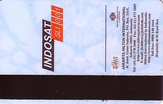 Hotel Keycard Hilton Jakarta Indonesia Back