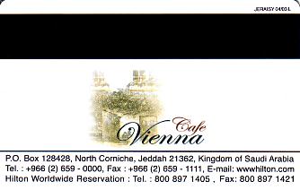 Hotel Keycard Hilton Jeddah Saudi Arabia Back