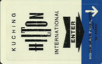 Hotel Keycard Hilton Kuching Malaysia Front