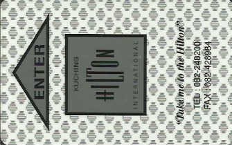 Hotel Keycard Hilton Kuching Malaysia Front