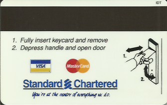 Hotel Keycard Hilton Kuching Malaysia Back