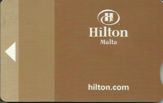 Hotel Keycard Hilton  Malta Front