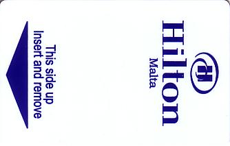 Hotel Keycard Hilton  Malta Front