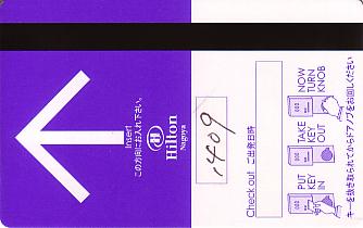 Hotel Keycard Hilton Nagoya Japan Back
