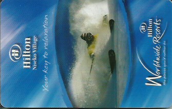 Hotel Keycard Hilton Niseko Japan Front