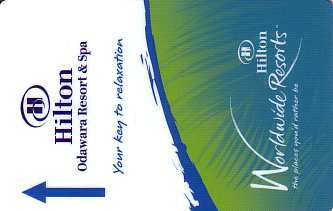 Hotel Keycard Hilton Odawara Japan Front