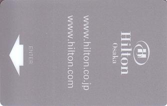 Hotel Keycard Hilton Osaka Japan Front