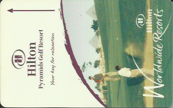 Hotel Keycard Hilton Pyramids Egypt Front