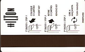 Hotel Keycard Hilton Sao Paulo Brazil Back