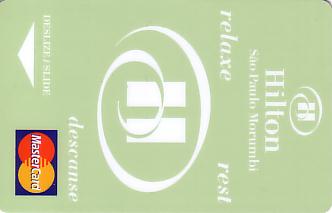 Hotel Keycard Hilton Sao Paulo Brazil Front